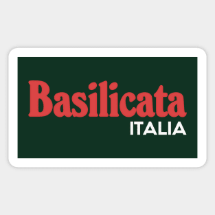 Basilicata // Italia Typography Region Design Sticker